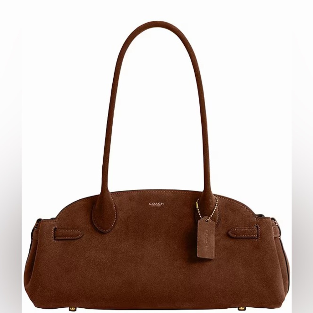 Coach Tan Suede Shoulder Bag (Retail $450)